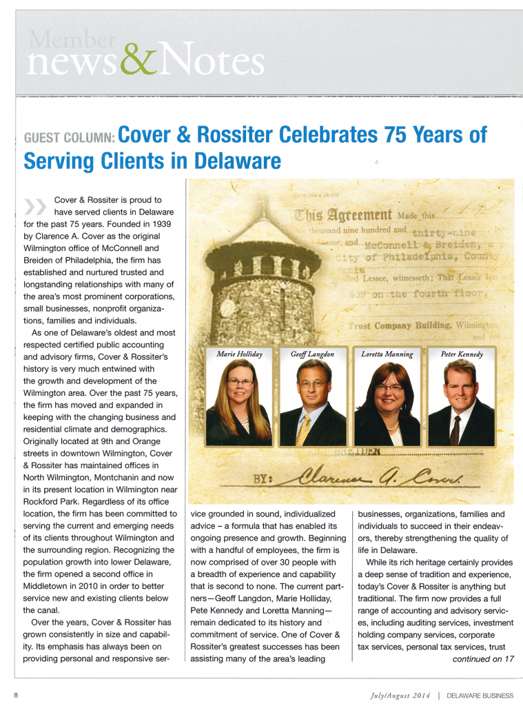 Delaware Busines 2014 July C&R Article_Page_1